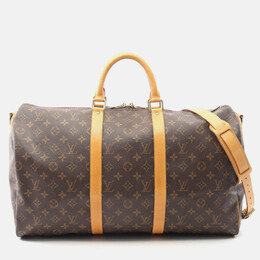 Louis Vuitton: Коричневі сумки  Keepall