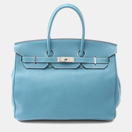 Hermes: Блакитні сумки  Birkin 35