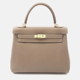 Hermes: Коричневая сумка  Kelly 25