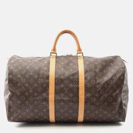 Louis Vuitton: Коричневі сумки  Keepall