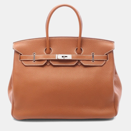 Hermes: Коричневая сумка  Birkin 35