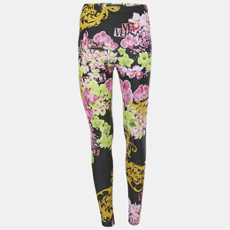 Versace: Чёрные легинсы 