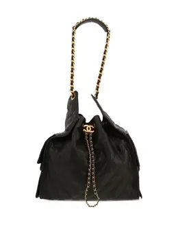 CHANEL Pre-Owned: Чёрная сумка 
