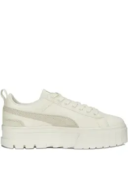 PUMA: Белые кроссовки  Mayze