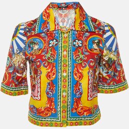 Dolce & Gabbana: Многоцветная рубашка  Carretto