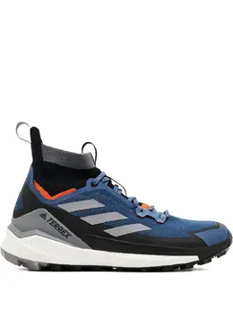 adidas: Голубые кроссовки  Terrex Free Hiker