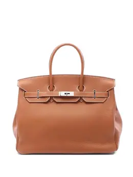 Hermès Pre-Owned: Коричневая сумка-шоппер 