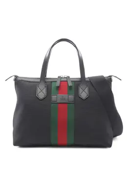 Gucci Pre-Owned: Сумка-шоппер в полоску 