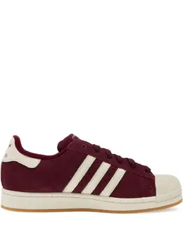 adidas: Бордовые кроссовки  Superstar
