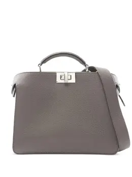 Fendi Pre-Owned: Серебристая сумка-шоппер 