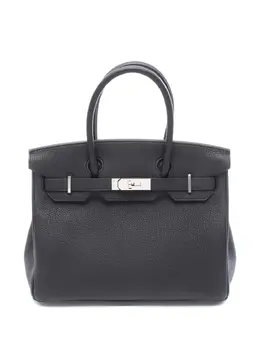 Hermès Pre-Owned: Чёрная сумка-шоппер 
