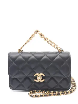 CHANEL Pre-Owned: Чёрная сумка 