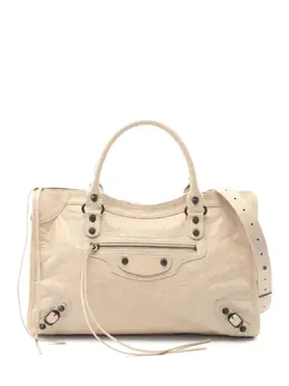 Balenciaga Pre-Owned: Бежевая сумка-шоппер 