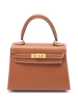 Hermès Pre-Owned: Коричневая сумка-шоппер 