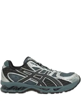 ASICS: Голубые кроссовки 