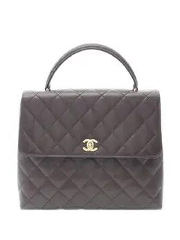 CHANEL Pre-Owned: Коричневая сумка-шоппер 