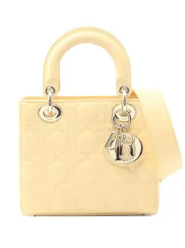 Christian Dior Pre-Owned: Жёлтая сумка-шоппер 