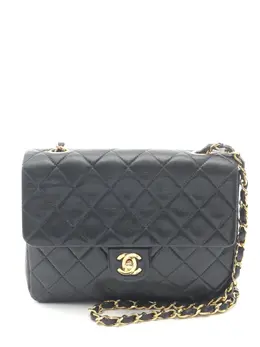 CHANEL Pre-Owned: Чёрная сумка через плечо 