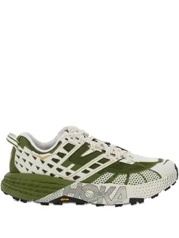 HOKA: Зелёные кроссовки 