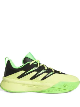 adidas: Зелёные кроссовки  Dame