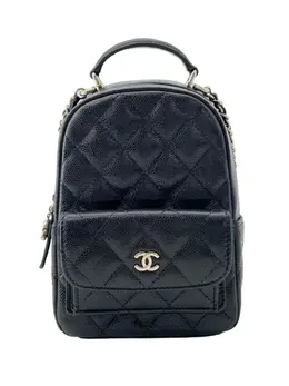 CHANEL Pre-Owned: Чёрный рюкзак 