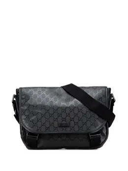 Gucci Pre-Owned: Чёрная сумка через плечо 
