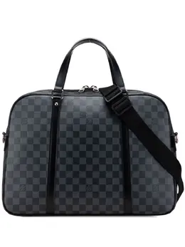 Louis Vuitton Pre-Owned: Чёрная дорожная сумка 
