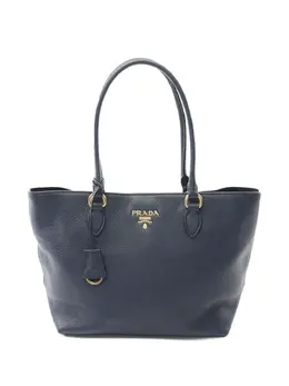 Prada Pre-Owned: Голубая сумка-шоппер 