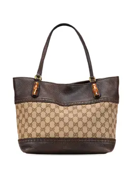 Gucci Pre-Owned: Коричневая сумка-шоппер 
