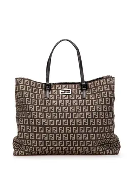 Fendi Pre-Owned: Коричневая сумка-шоппер 