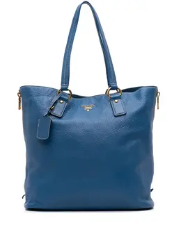 Prada Pre-Owned: Голубая сумка-шоппер 