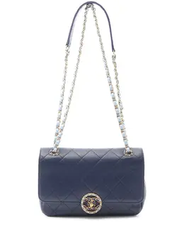 CHANEL Pre-Owned: Голубая сумка 