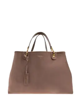 Emporio Armani: Коричневая сумка-шоппер 