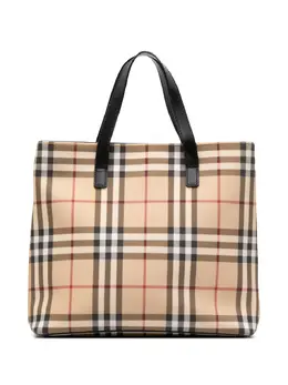 Burberry Pre-Owned: Коричневая сумка-шоппер 