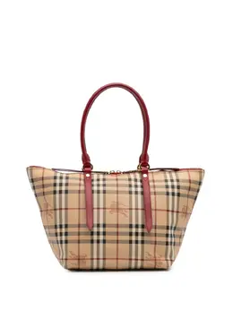 Burberry Pre-Owned: Коричневая сумка-шоппер 