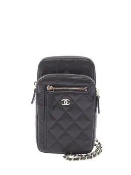 CHANEL Pre-Owned: Чёрная сумка через плечо 
