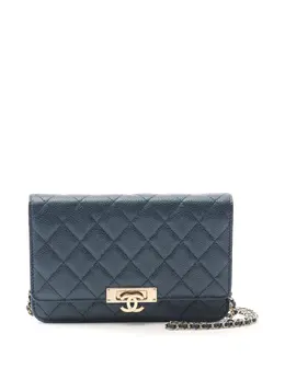 CHANEL Pre-Owned: Золотой кошелёк 