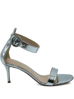 Gianvito Rossi: Серебристые сандалии 