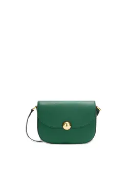 Furla: Зелёная сумка через плечо 