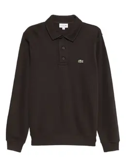 Lacoste: Коричневое поло 