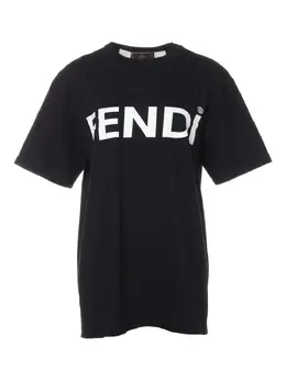 Fendi Pre-Owned: Футболка с принтом 