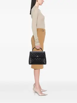CHANEL Pre-Owned: Чёрная сумка на руку 