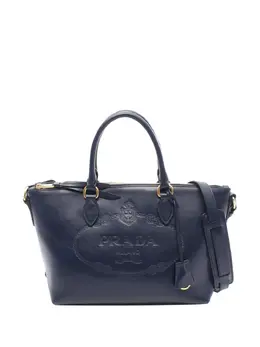 Prada Pre-Owned: Голубая сумка 