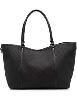 Gucci Pre-Owned: Чёрная сумка-шоппер 