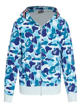 A BATHING APE®: Голубая толстовка 