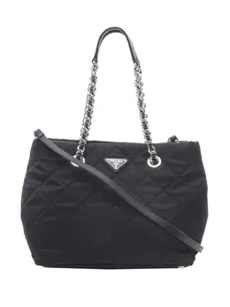 Prada Pre-Owned: Чёрная сумка-шоппер 