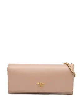 Prada Pre-Owned: Коричневый кошелёк 