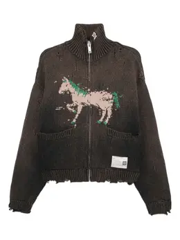 Maison MIHARA YASUHIRO: Коричневый кардиган 