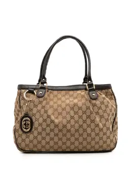 Gucci Pre-Owned: Коричневая сумка-шоппер 