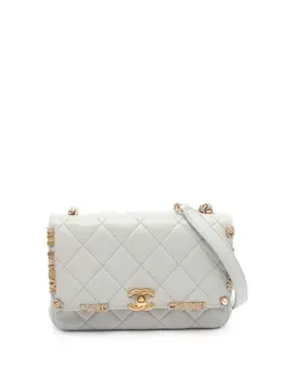 CHANEL Pre-Owned: Серая сумка через плечо 